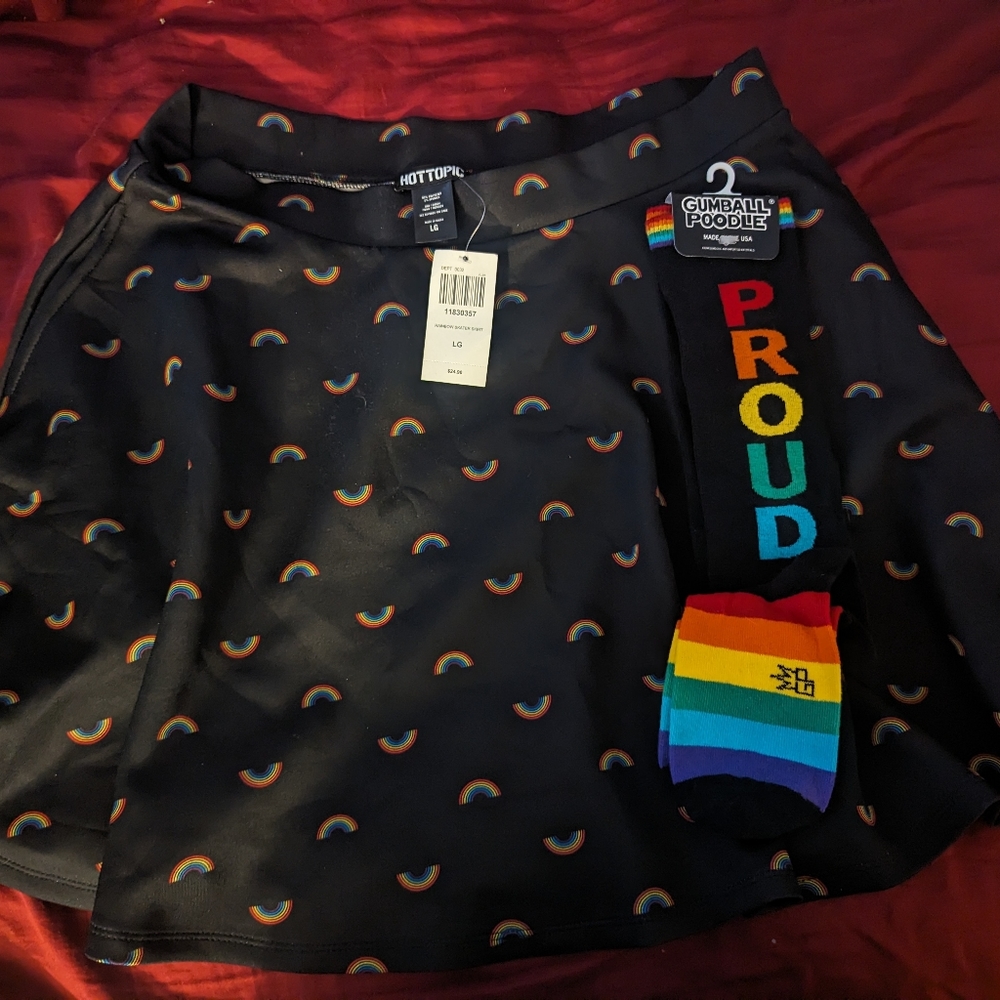 Pride skirt and socks